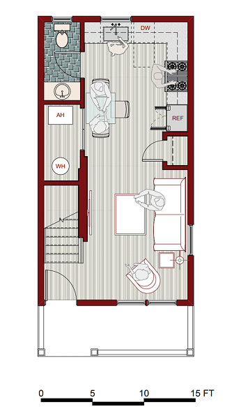 Cottage First Floor Plan